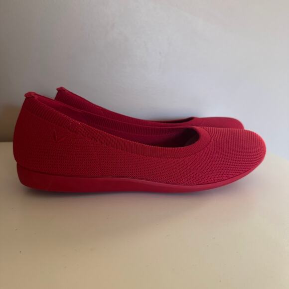 VIVAIA Claire Round-Toe Walking Comfort Flats Red Size 39.5 us 8.5 - Picture 4 of 7